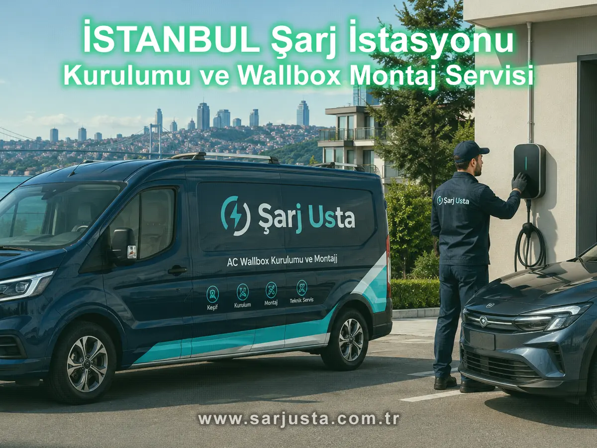 İstanbul’da Şarj Usta servis aracıyla AC wallbox kurulumu