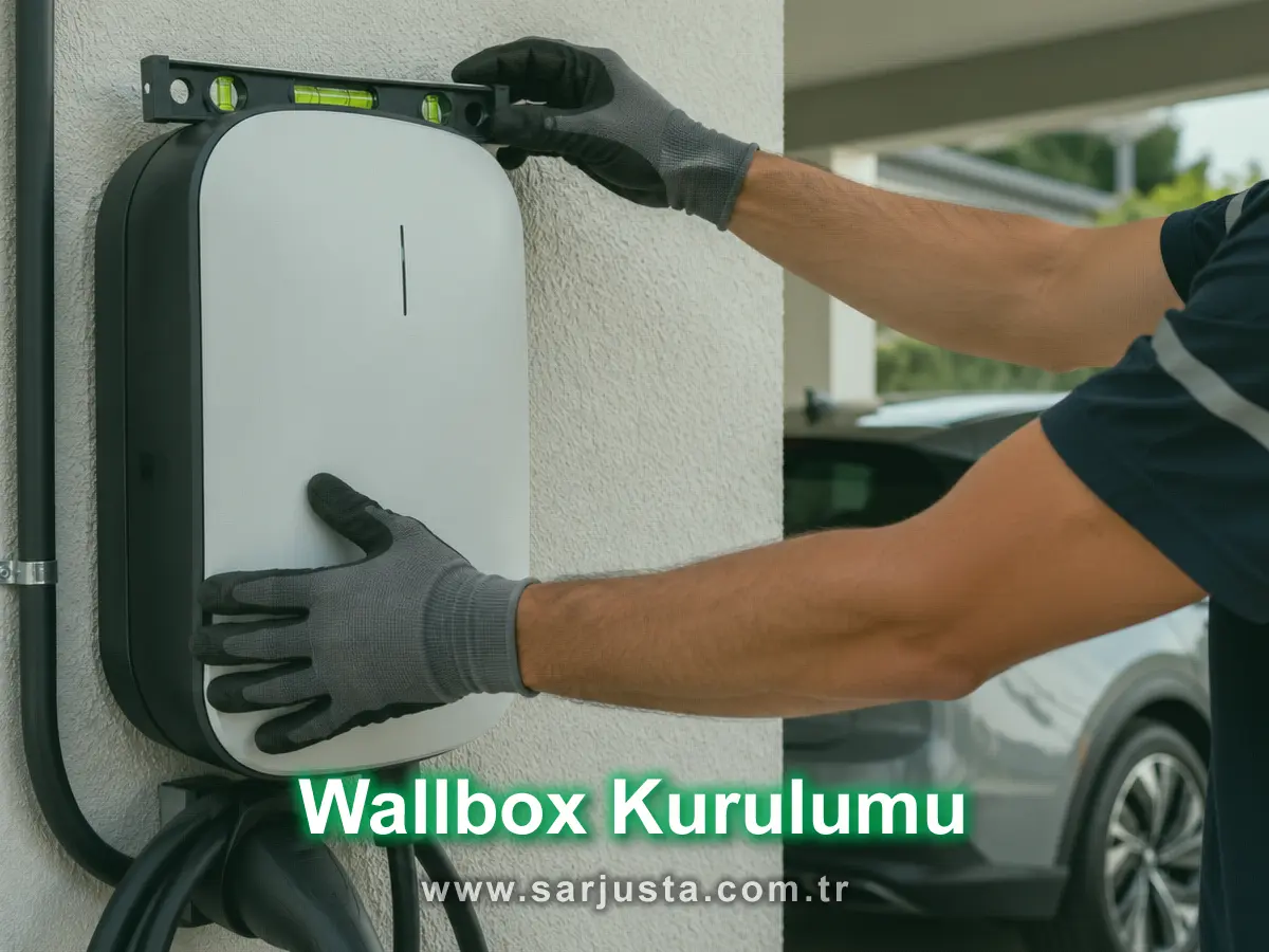 Elektrikli araba wallbox şarj cihazı kurulumu